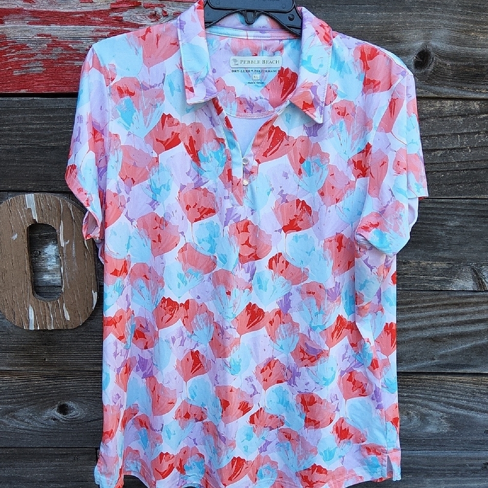 Pebble Beach Women's Polo Shirt Size XL